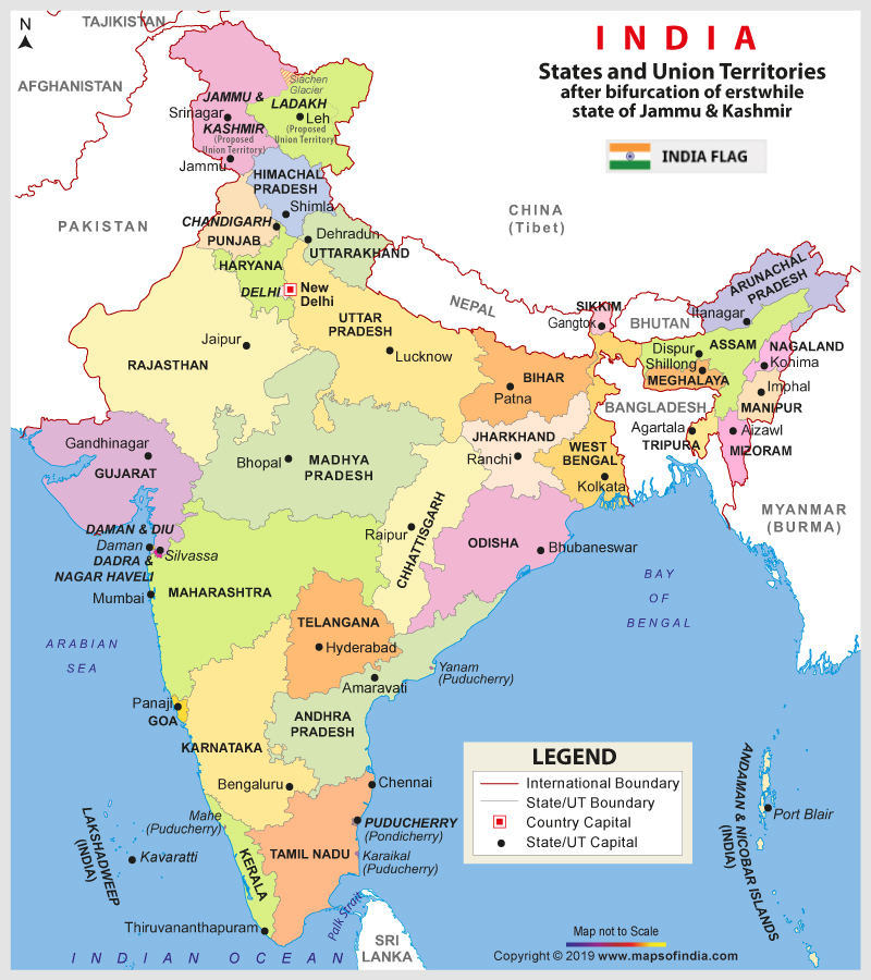 india map political